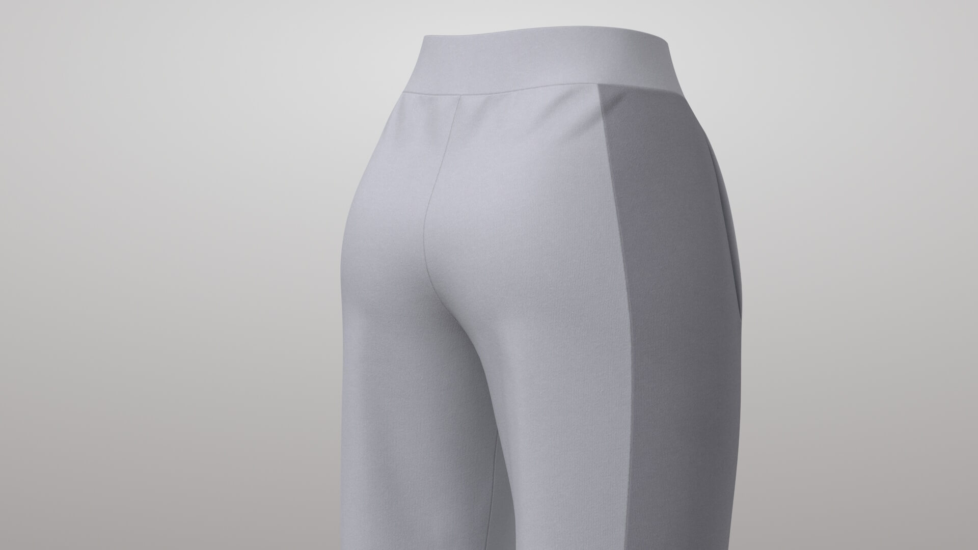 Female Sweatpants 2v 3D Model
