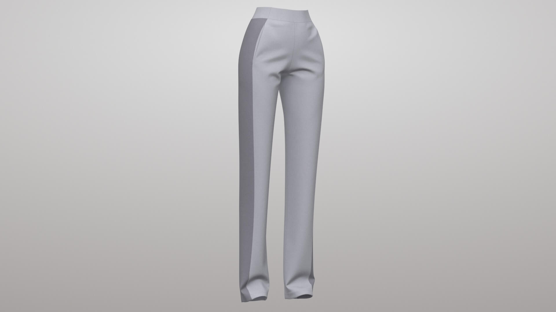 Female Sweatpants 2v 3D Model