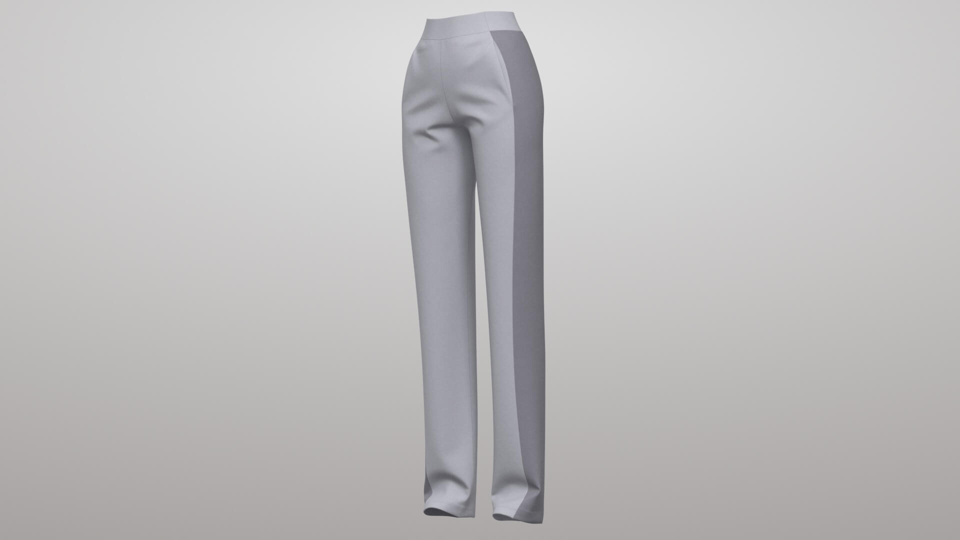 Female Sweatpants 2v 3D Model