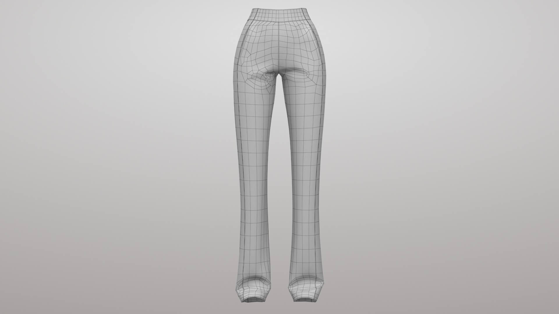 Female Sweatpants 2v 3D Model