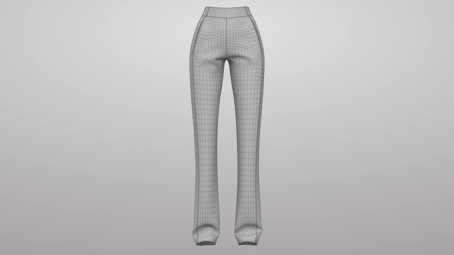 Female Sweatpants 2v 3D Model