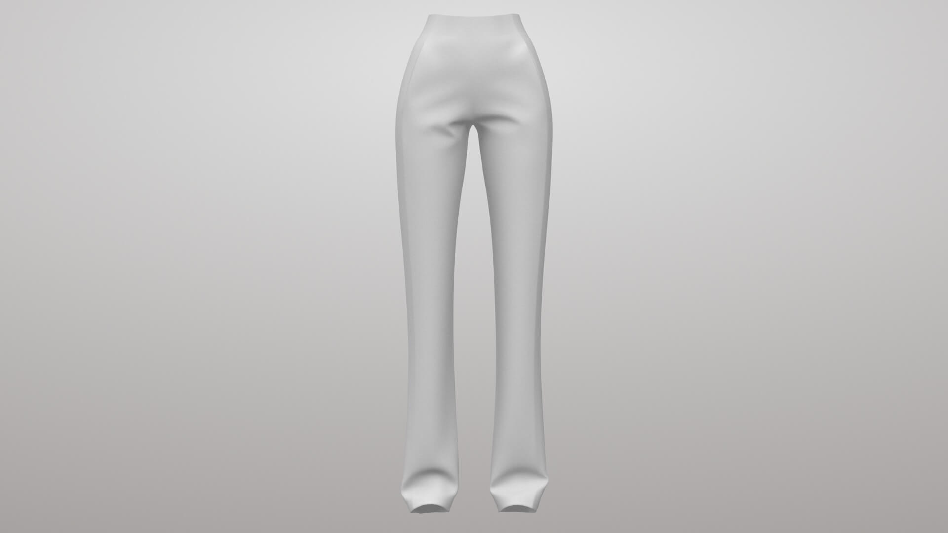 Female Sweatpants 2v 3D Model