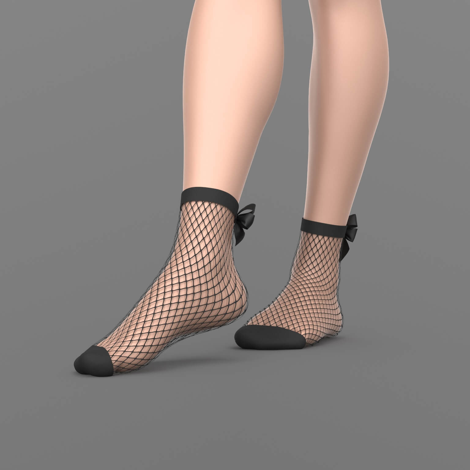 Fishnet Socks with Bow G8 Female Daz Content