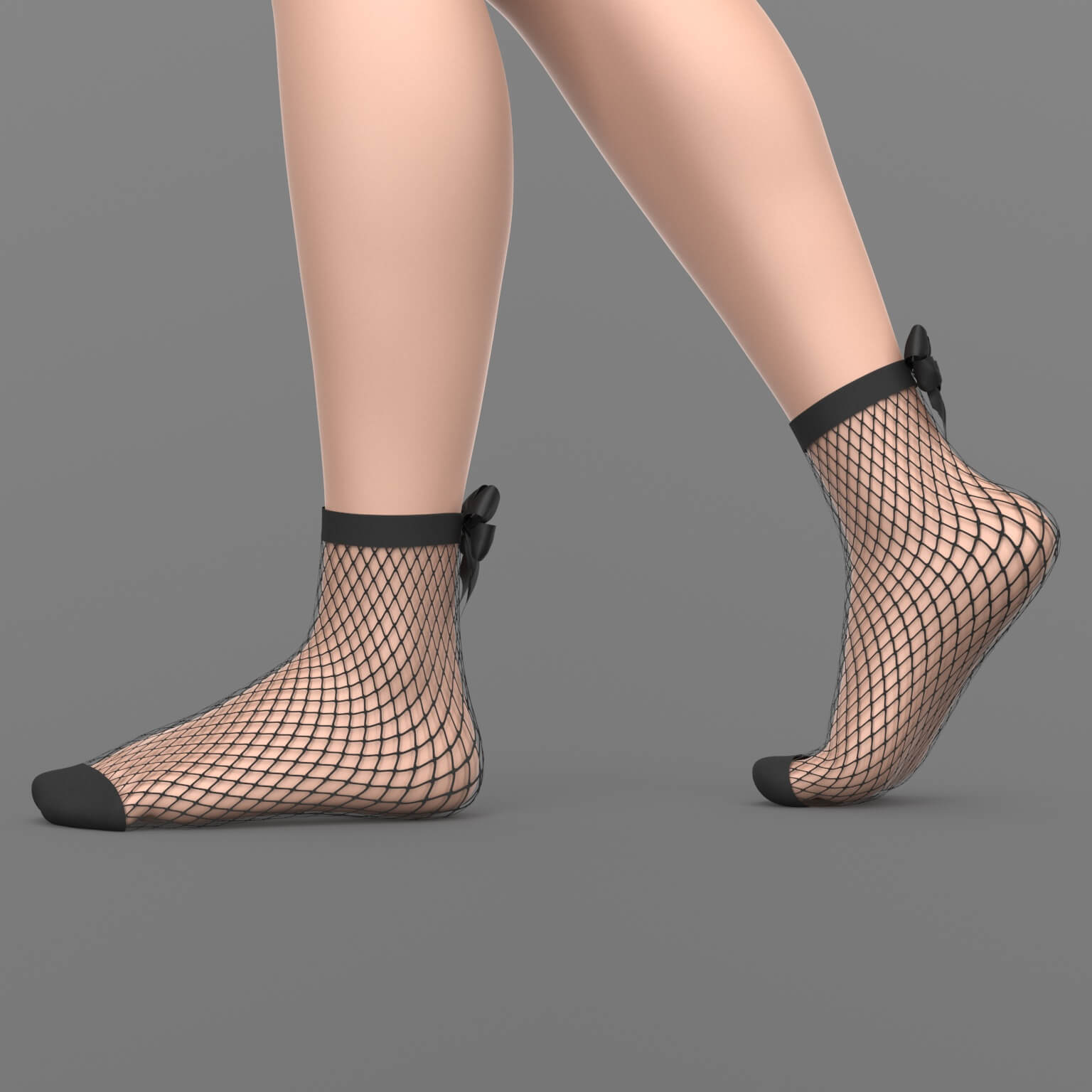 Fishnet Socks with Bow G8 Female Daz Content