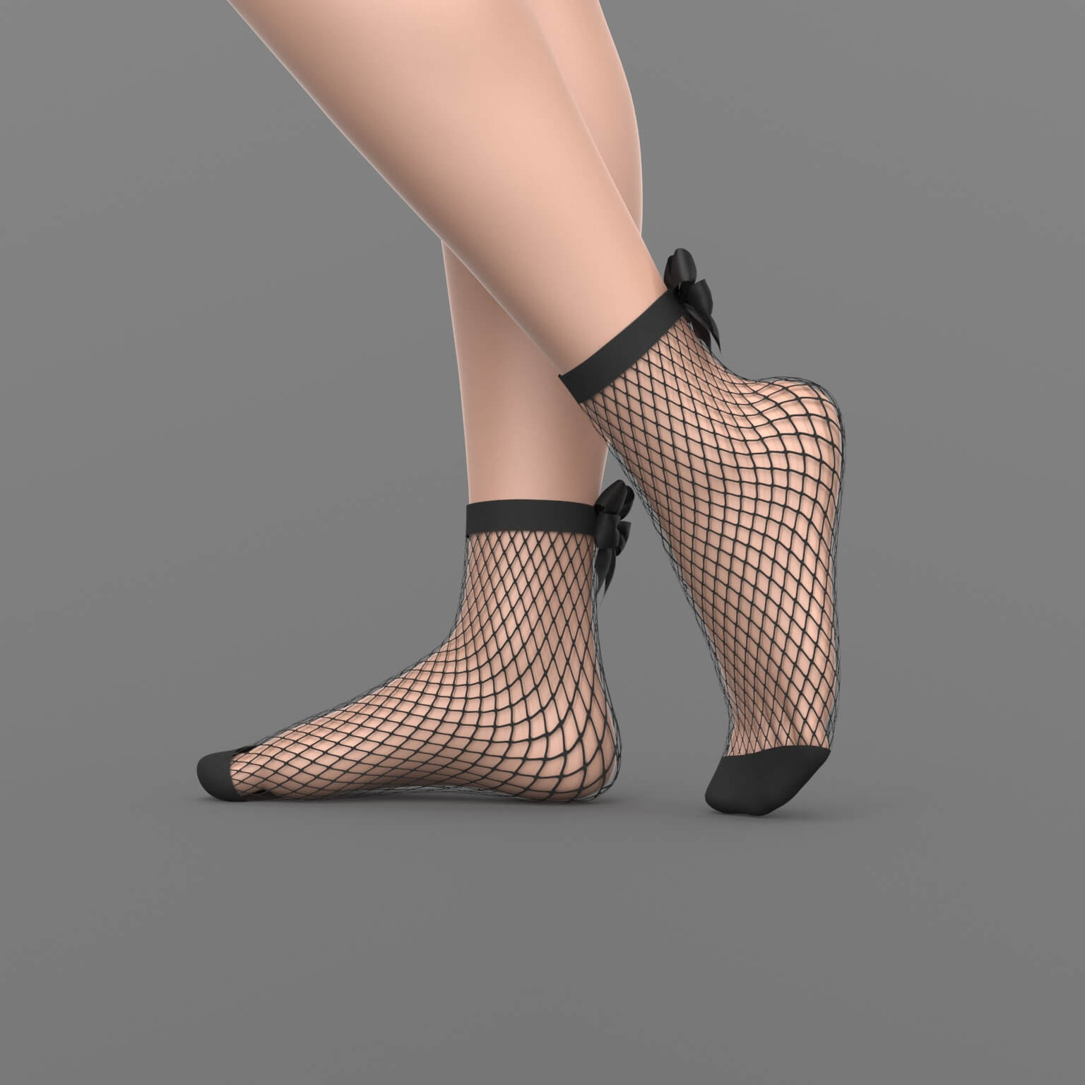 Fishnet Socks with Bow G8 Female Daz Content