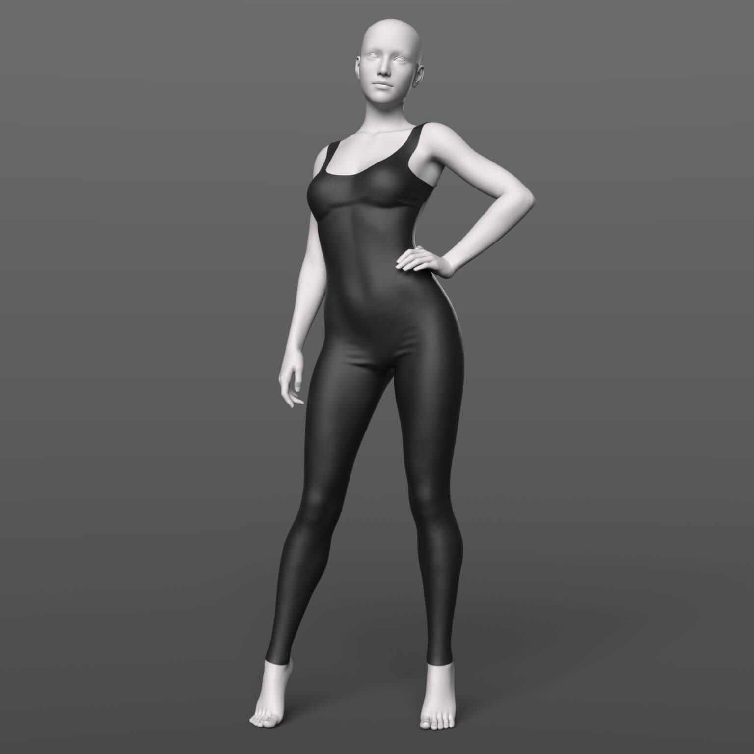 Fitness Jumpsuit 02v G8F Daz Content