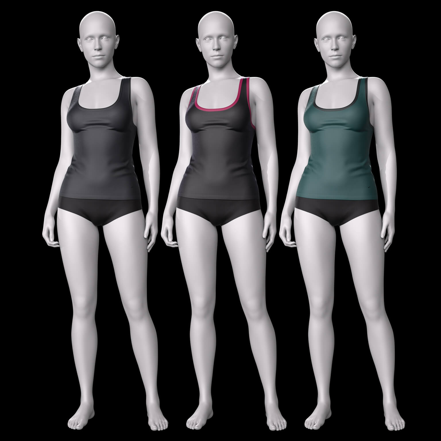 Fitness Tank Top G8F G9 Daz Content