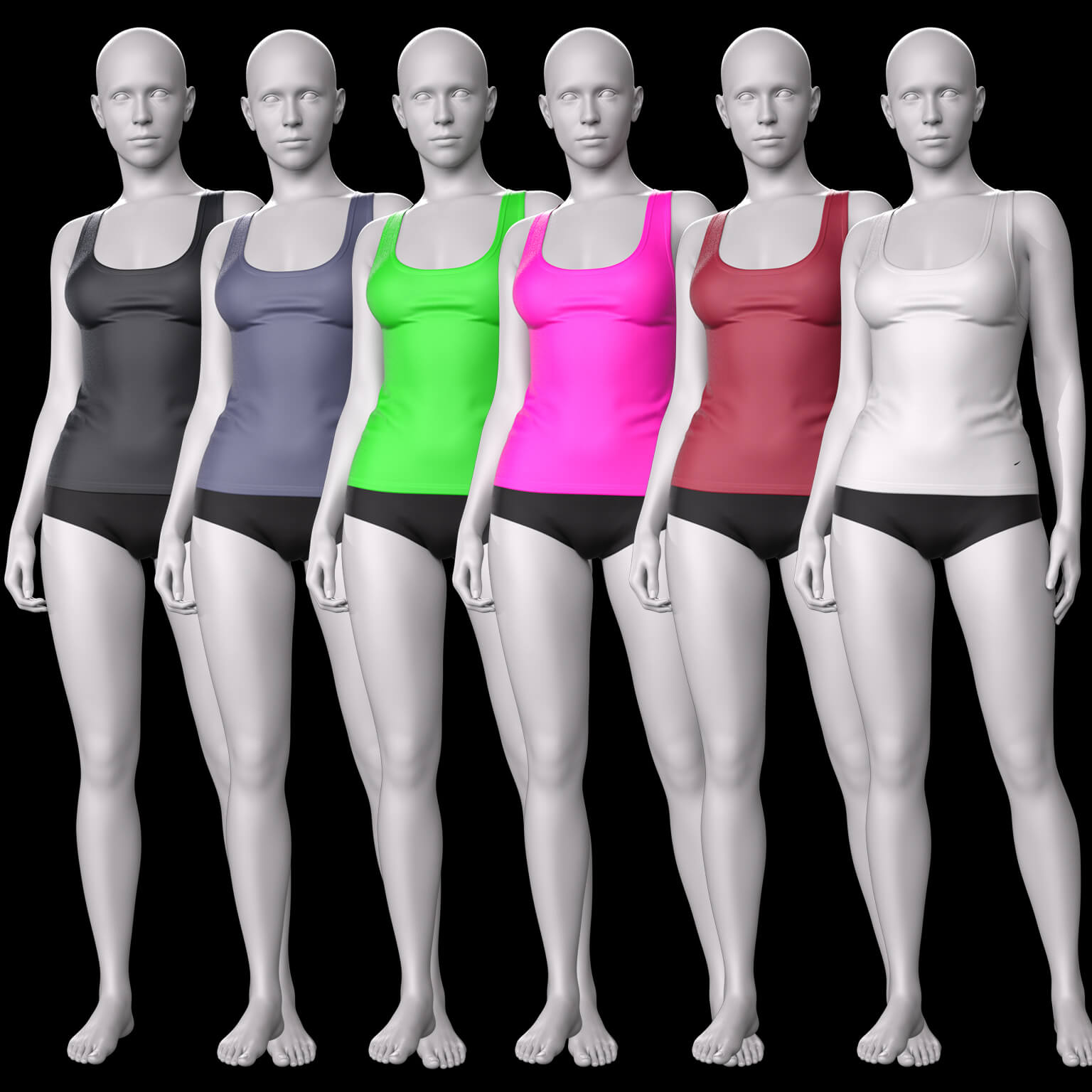 Fitness Tank Top G9 Daz Content