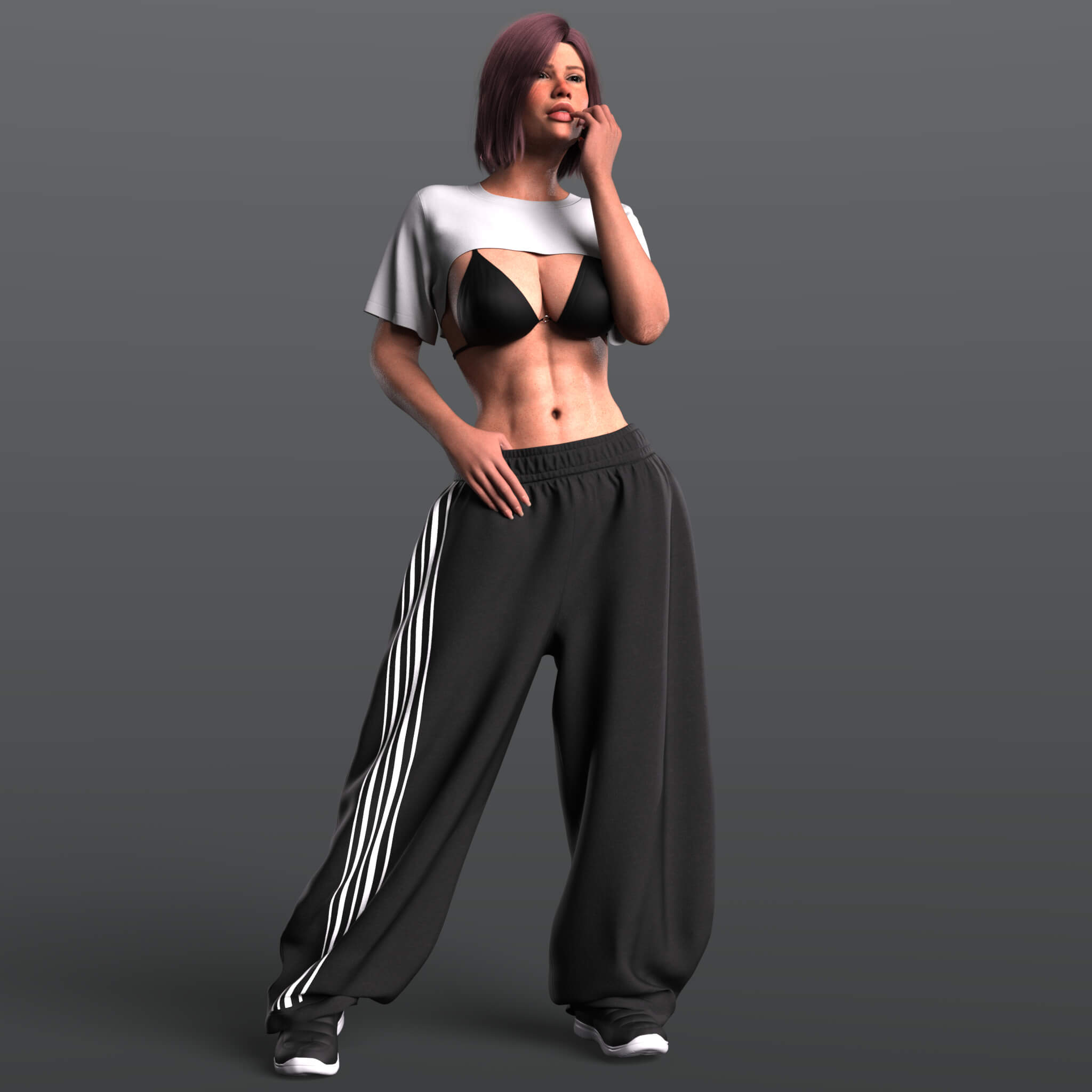 Baggy Sweatpants G9 3D Render, Digital Artwork by Elena_Shvets