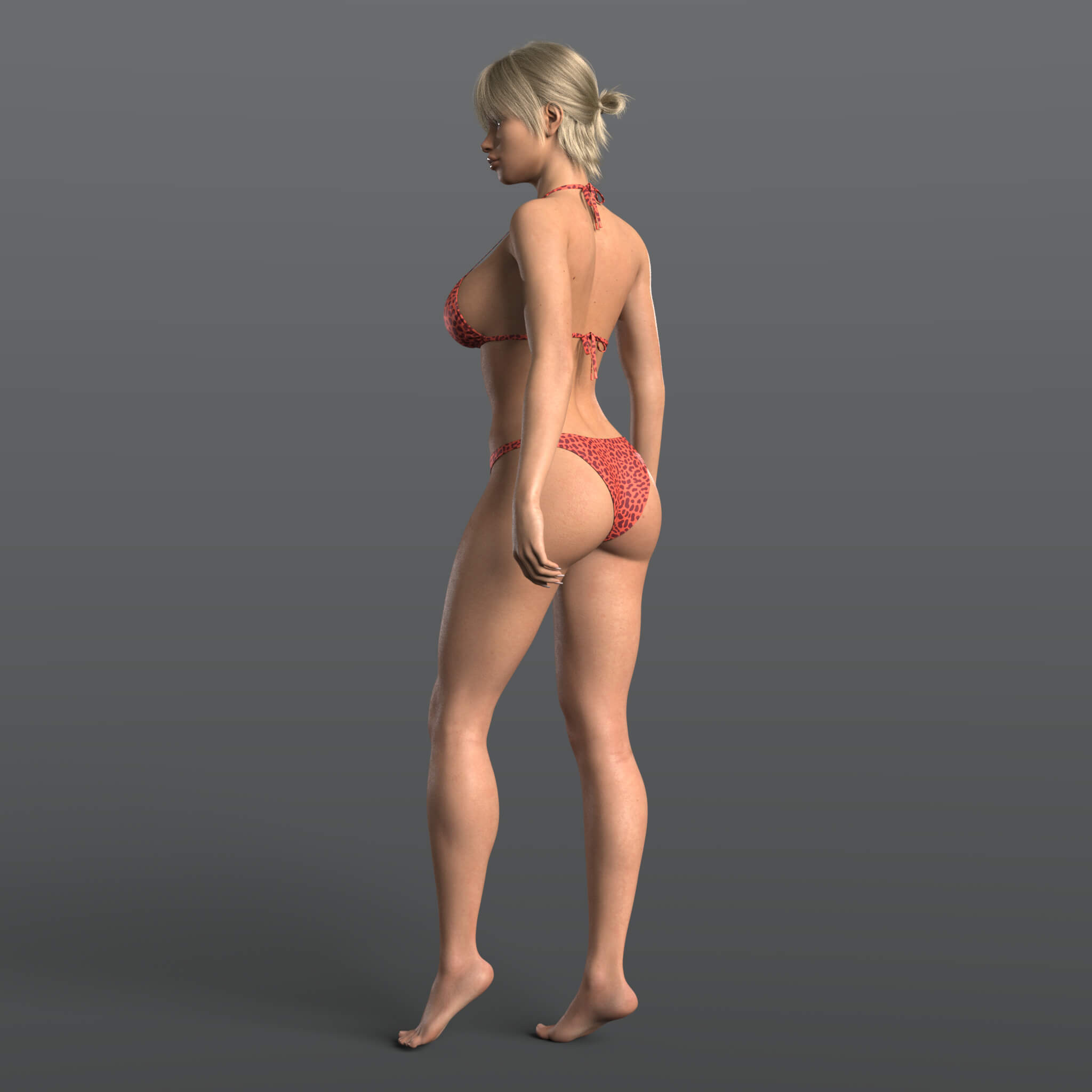 Bikini Swimsuit 3v 3D Render, Digital Artwork by Elena_Shvets