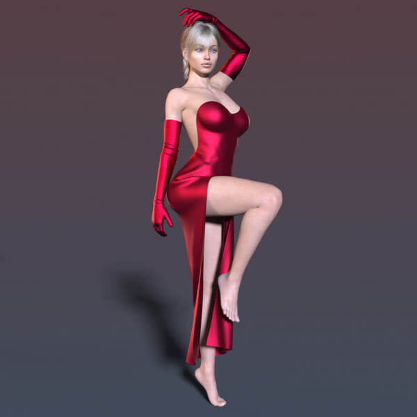 Evening Dress 01v and Gloves G8F