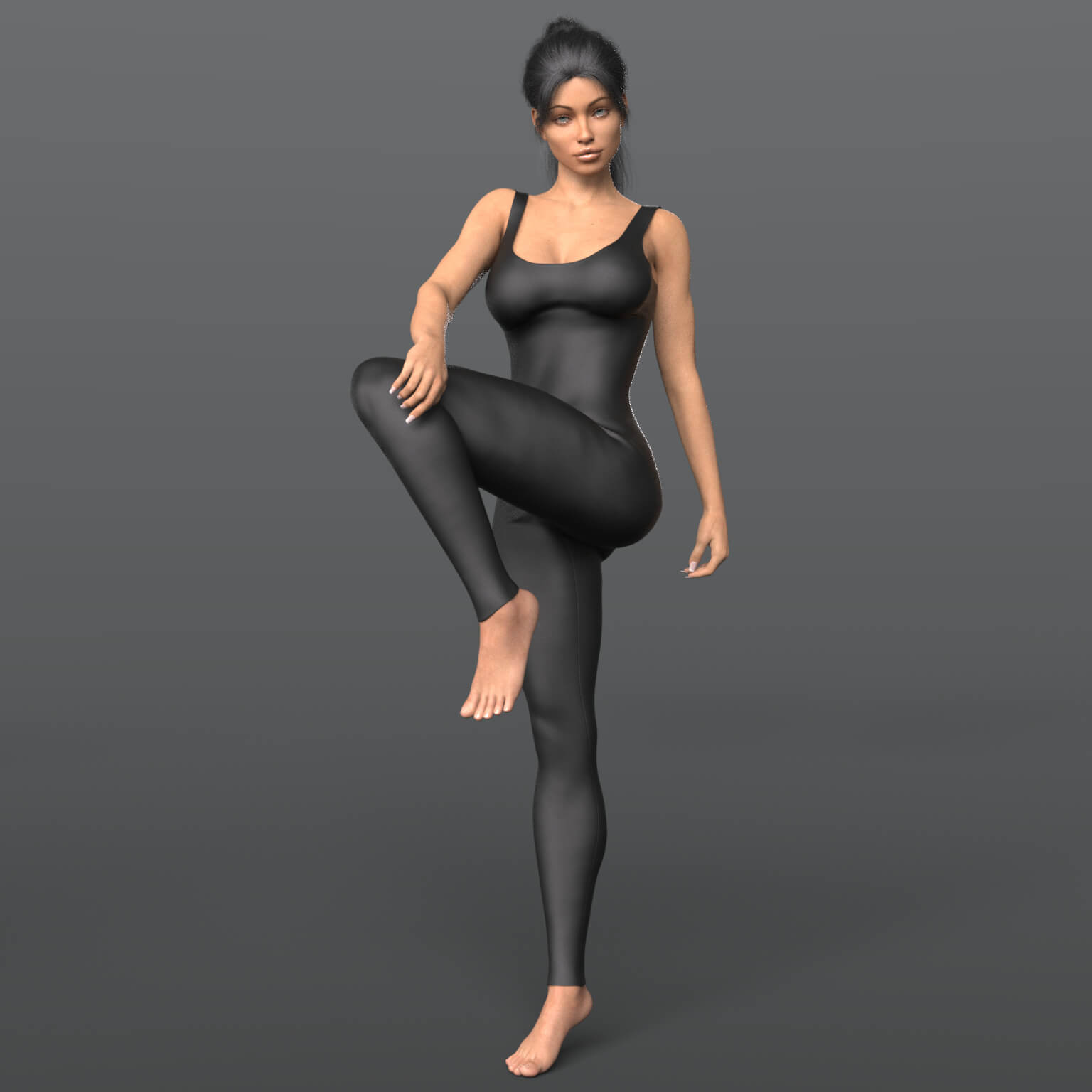 Fitness Jumpsuit 02v G8F 3D Render, Digital Artwork by Elena_Shvets