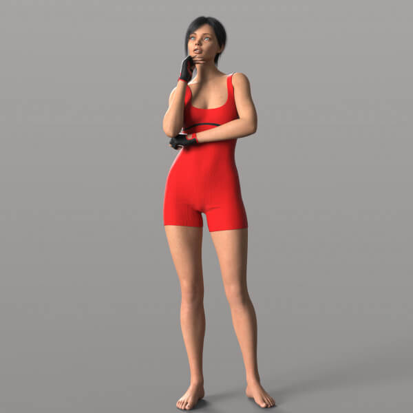 Fitness Jumpsuit and Sports Gloves G8F