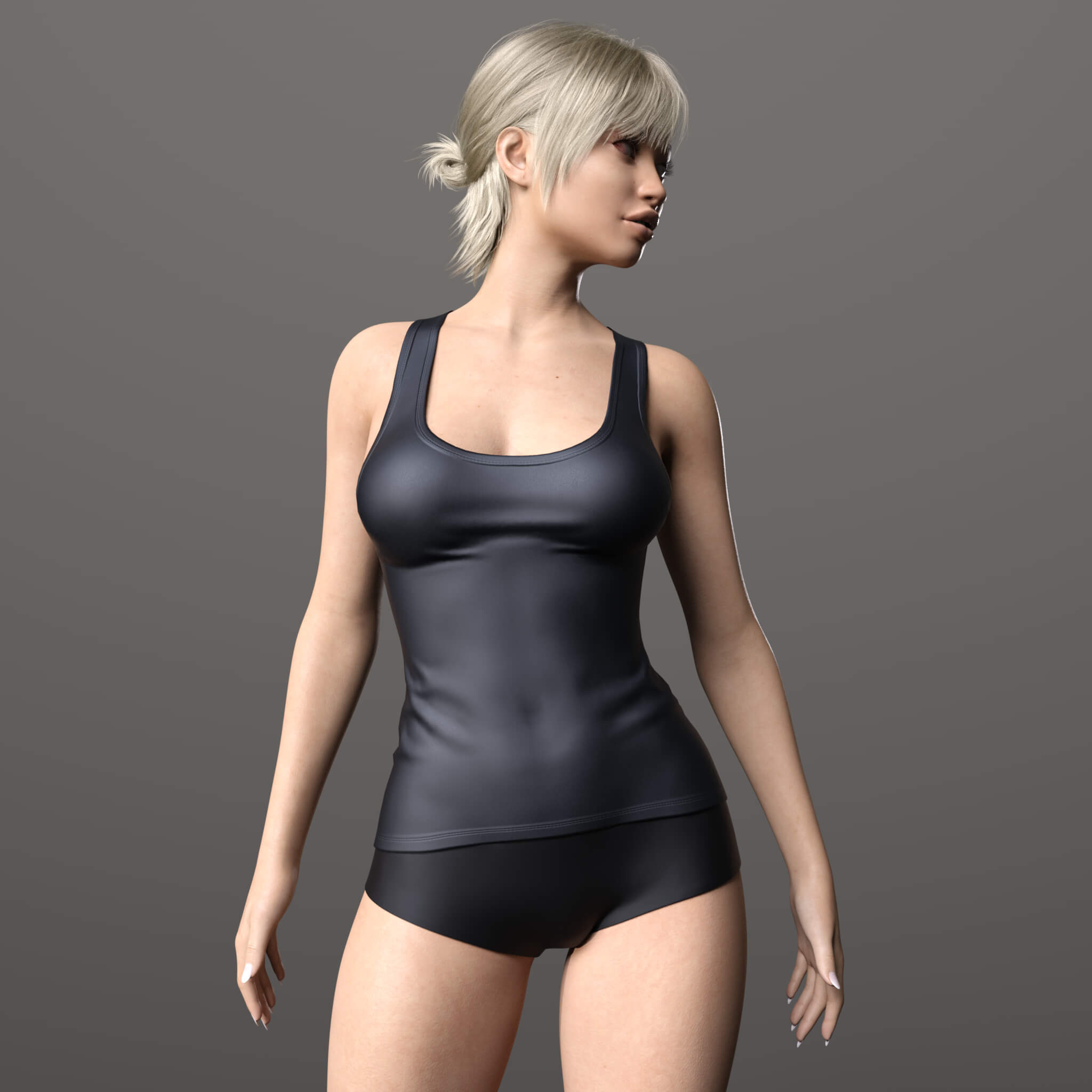 Fitness Tank Top 3D Render, Digital Artwork by Elena_Shvets
