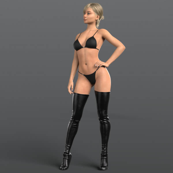 High Boots 4v Panties Straps 4v Bra 03v G8F