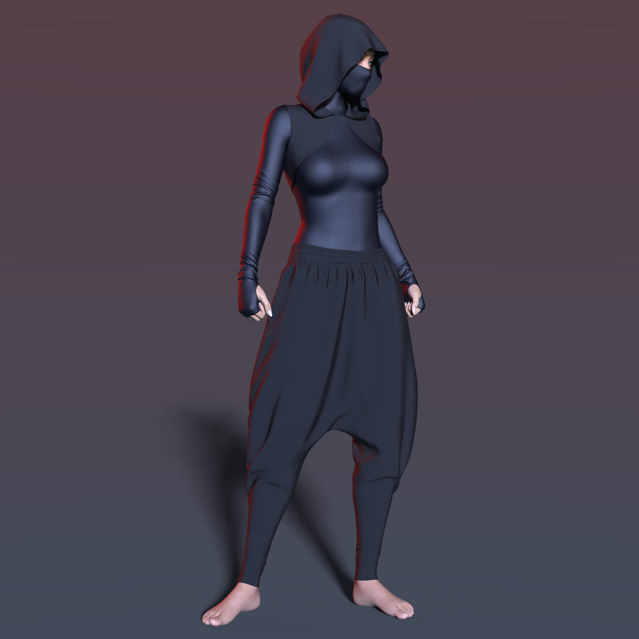 Hood G8 Female 3D Render, Digital Artwork by Elena_Shvets