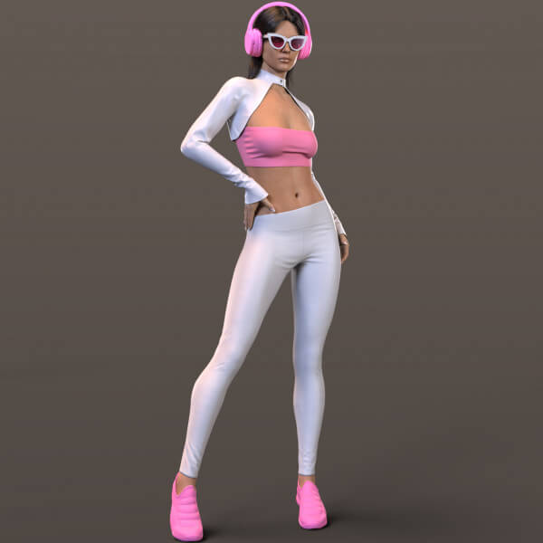 Jacket Top Sunglasses Headphones