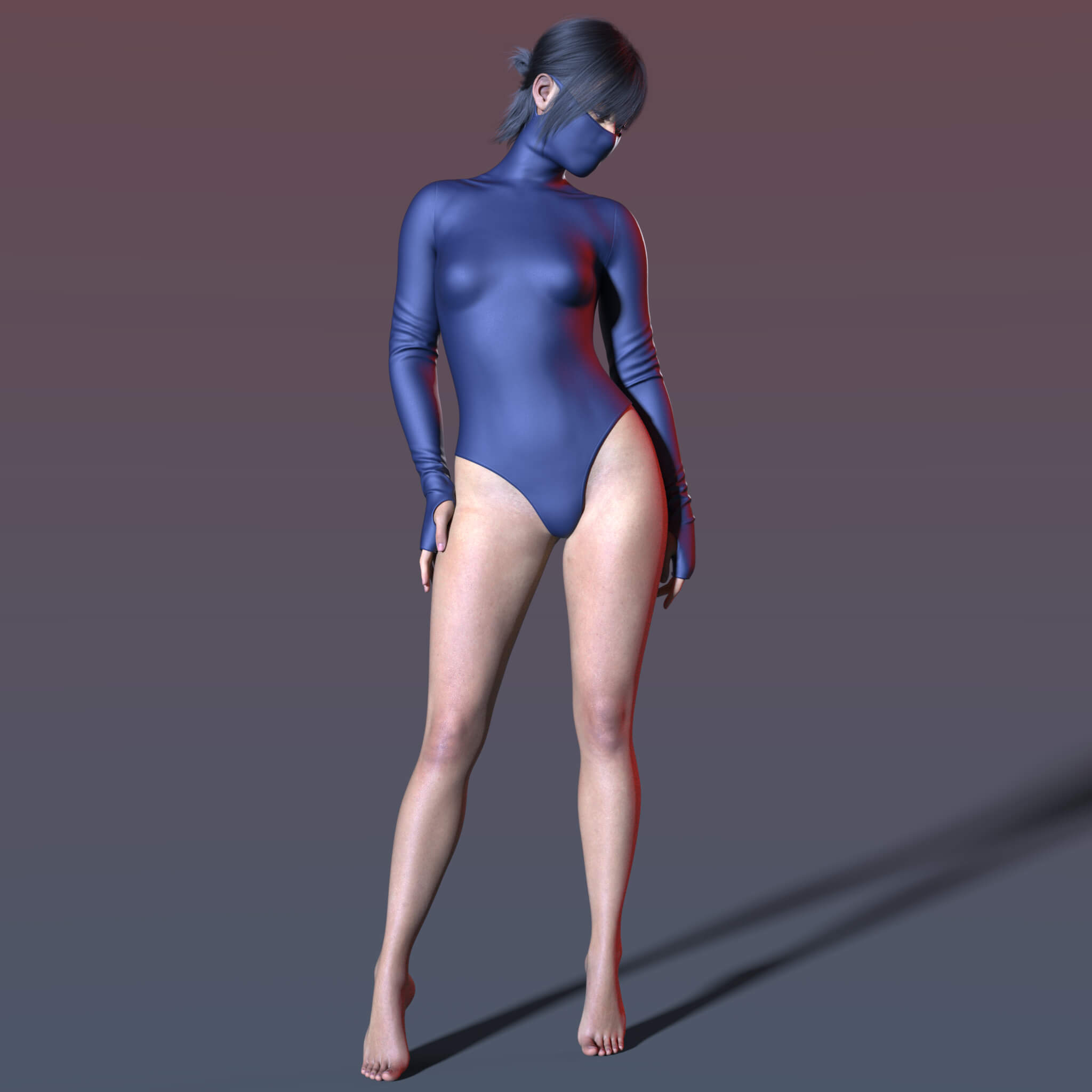Bodysuit Mask G9 G8 3D Render, Digital Artwork by Elena_Shvets