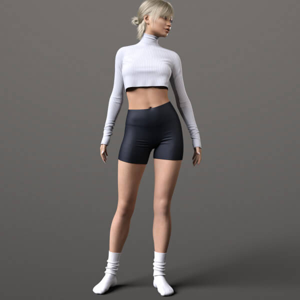 Short Sweater Shorts and Socks