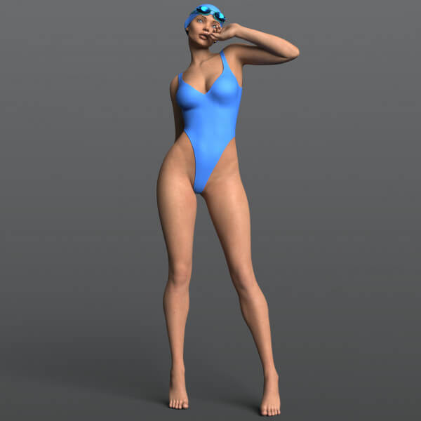 Swimsuit 05v Cap Googles G8