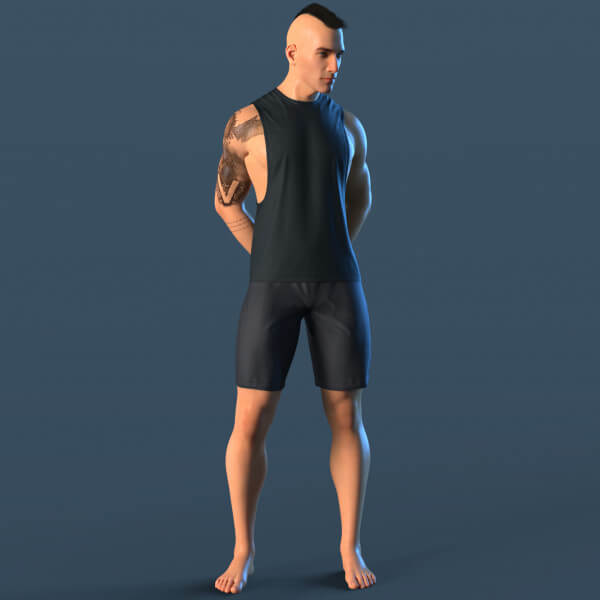 Tank Top Male 3v Shorts 3v