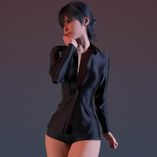 Unbuttoned Blouse G9
