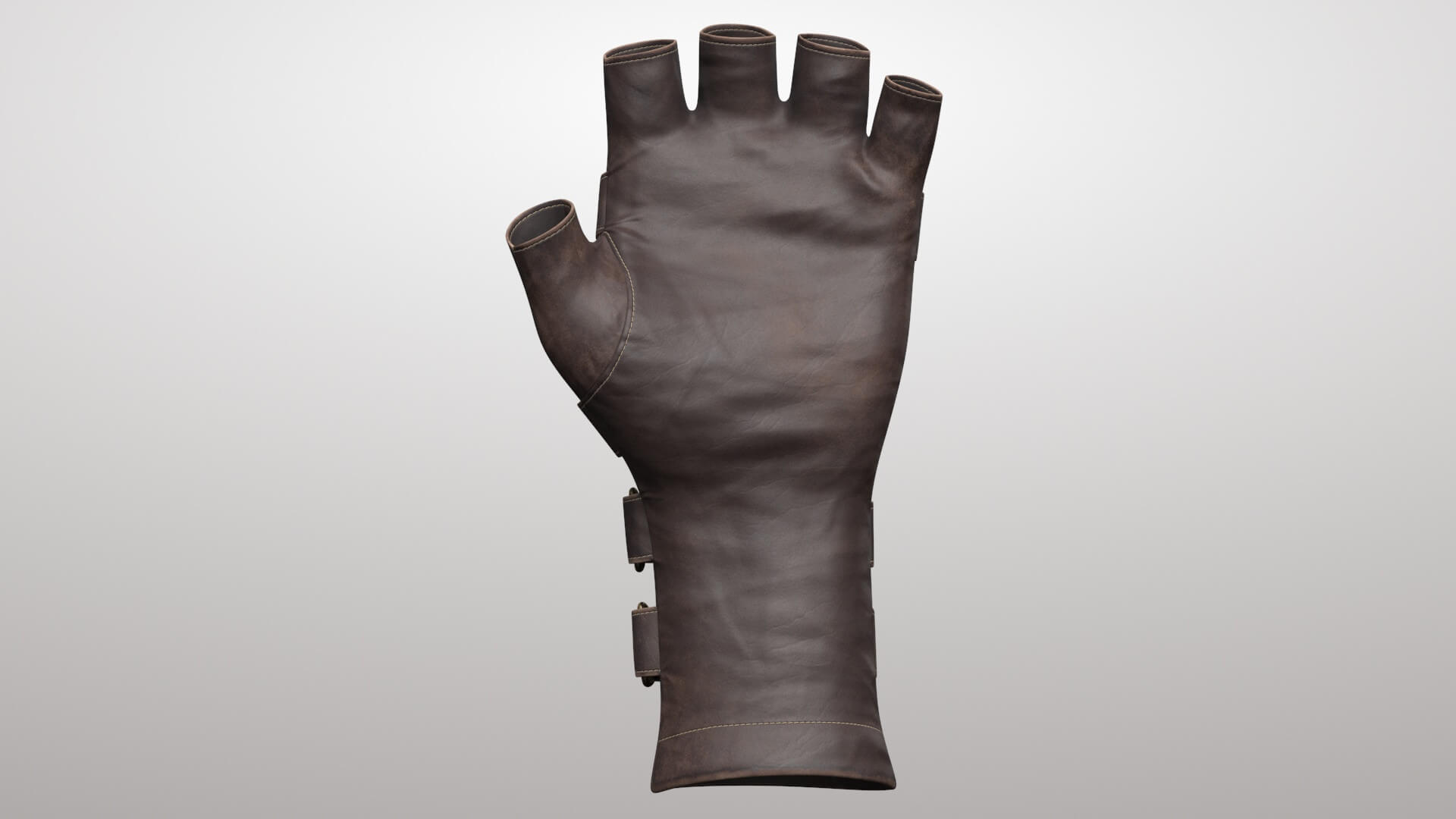 Gloves Leather 01V 3D Model