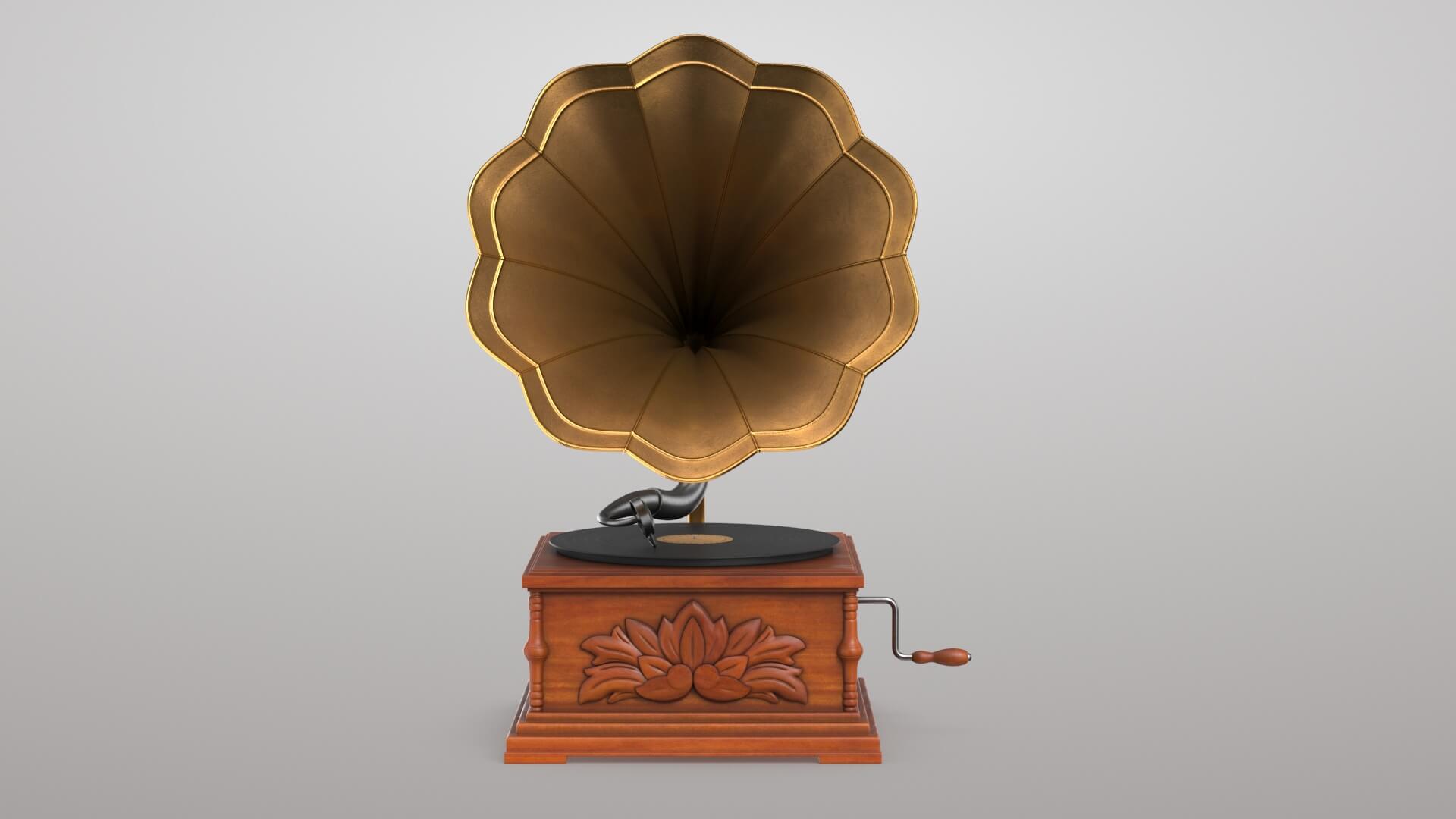 Gramophone 3D Model