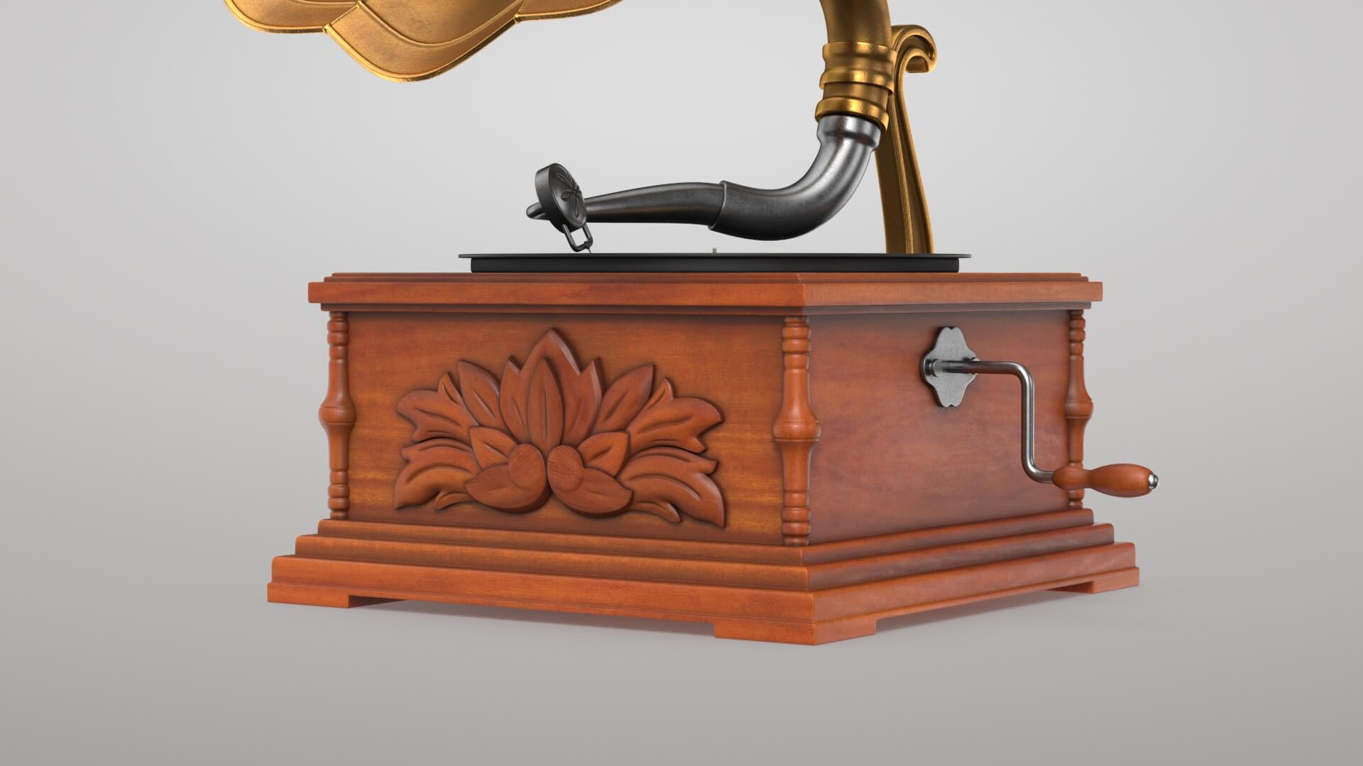 Gramophone 3D Model