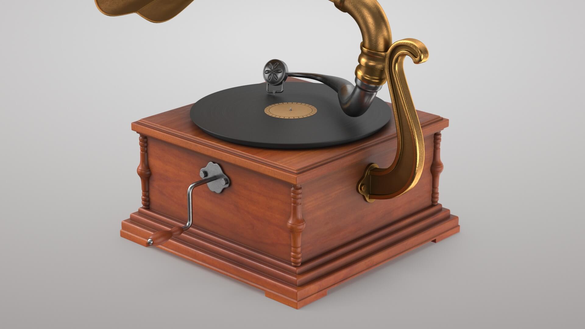Gramophone 3D Model