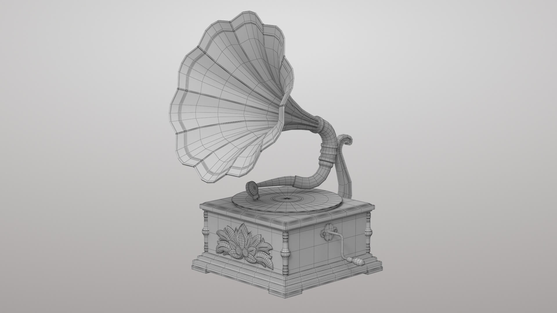 Gramophone 3D Model