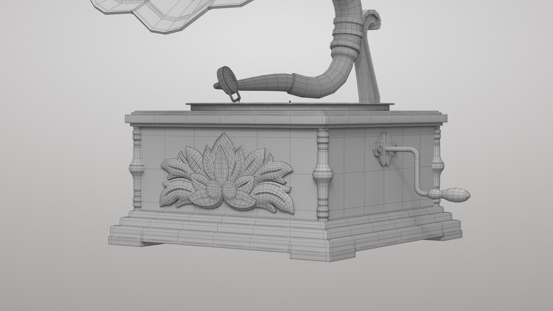 Gramophone 3D Model