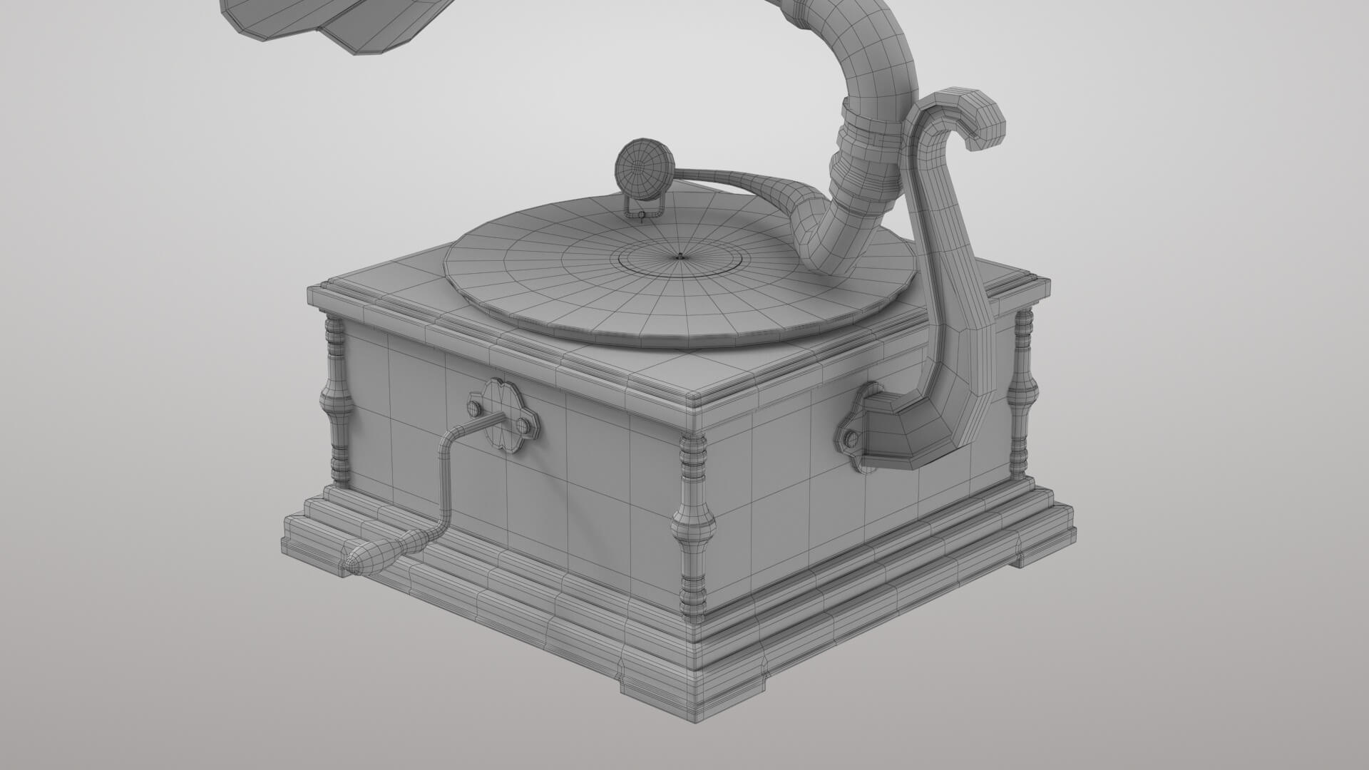 Gramophone 3D Model