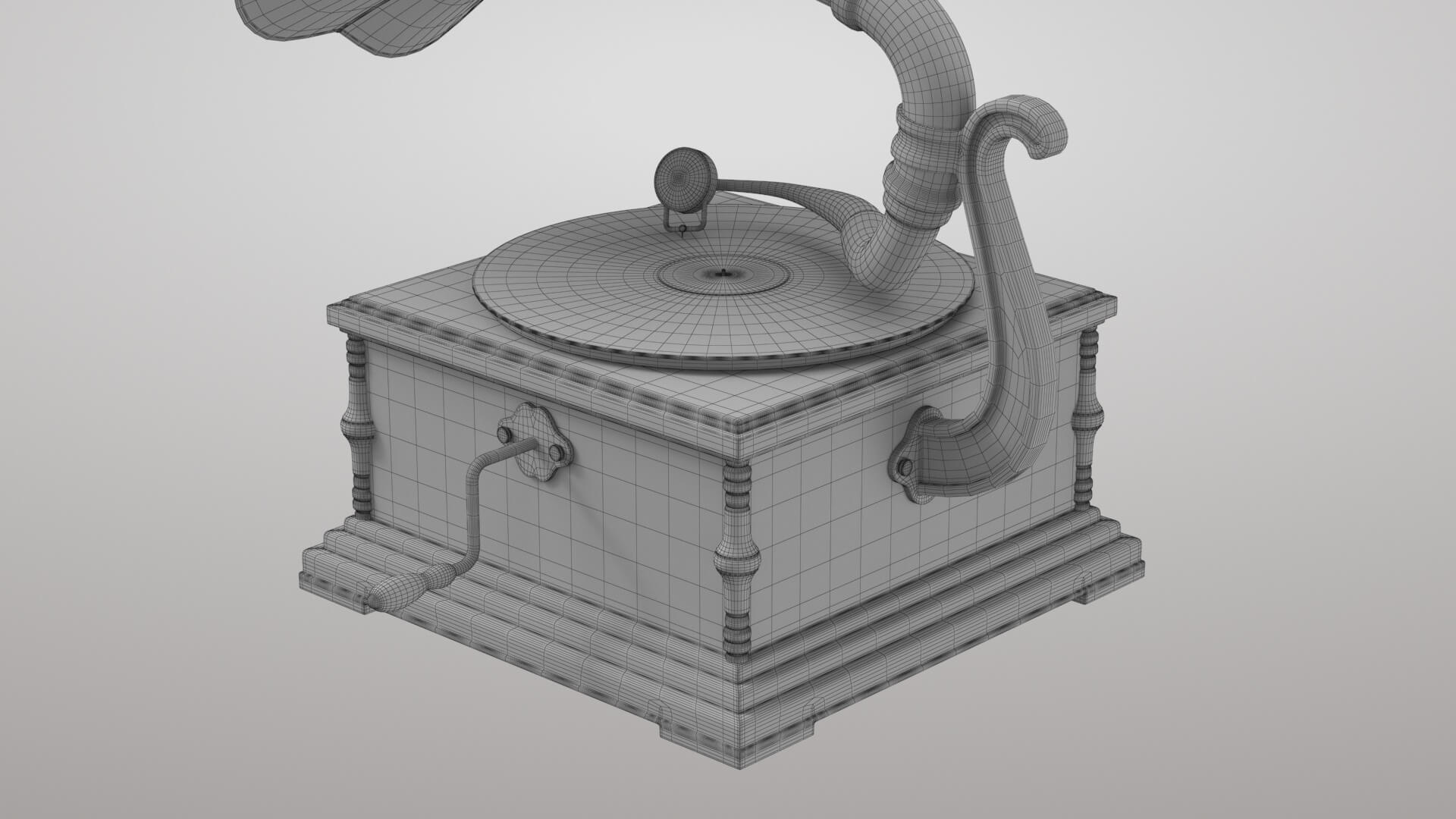 Gramophone 3D Model