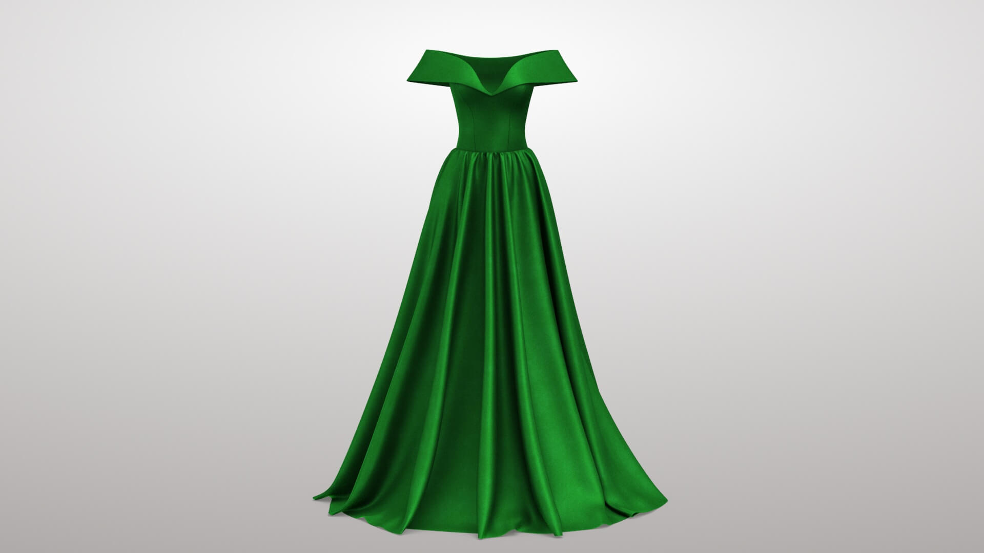 Green Dress 3D Model