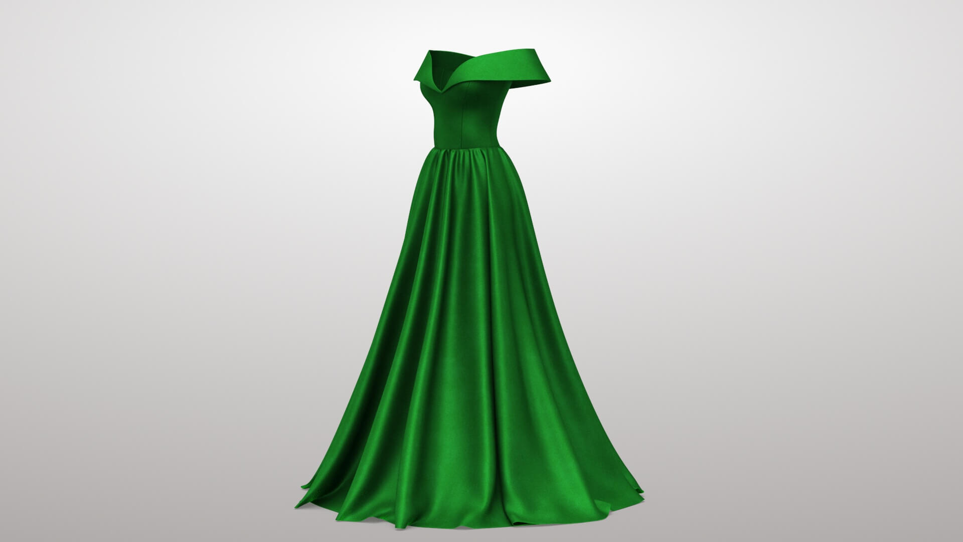 Green Dress 3D Model