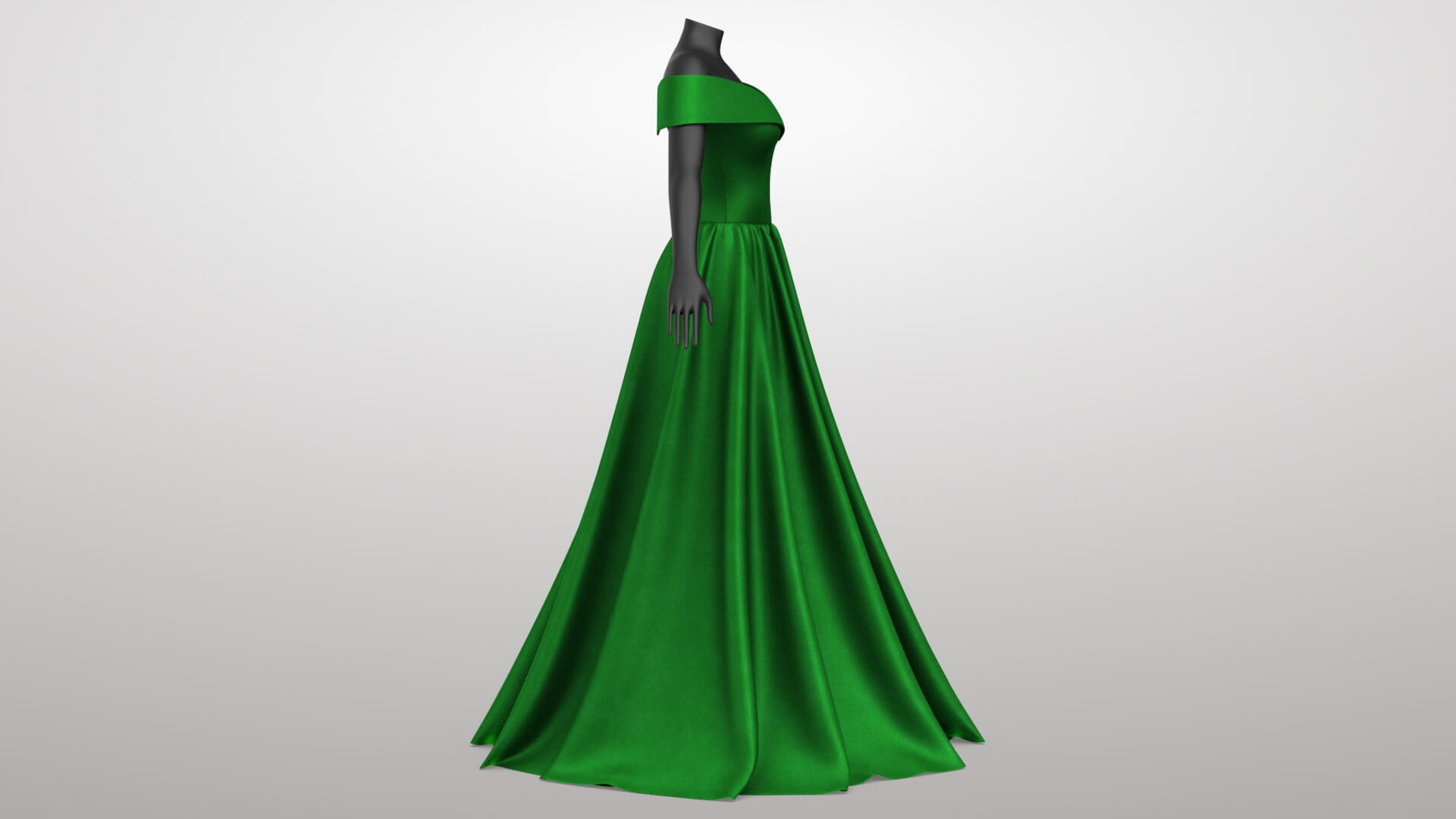 Green Dress 3D Model