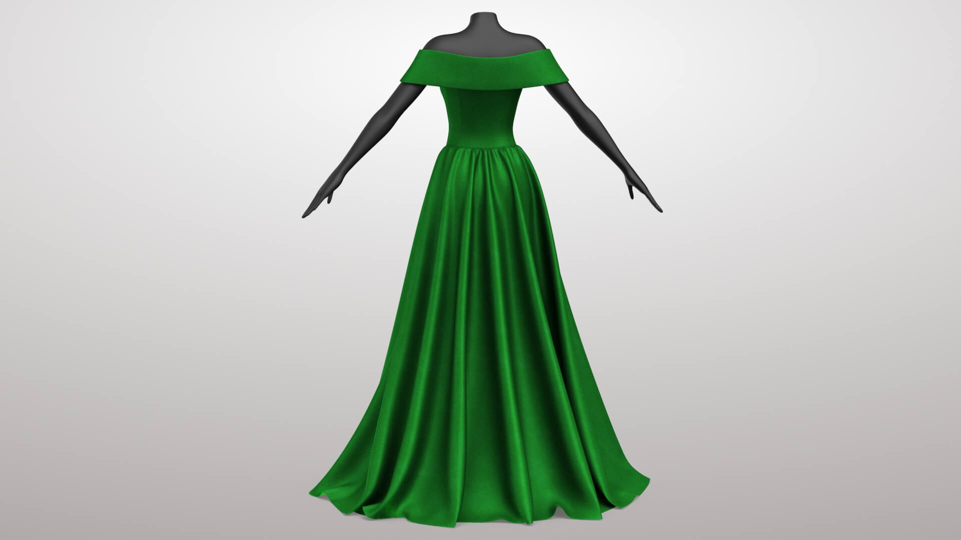 Green Dress 3D Model
