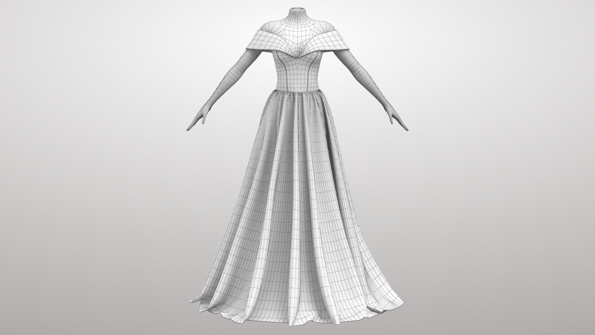 Green Dress 3D Model