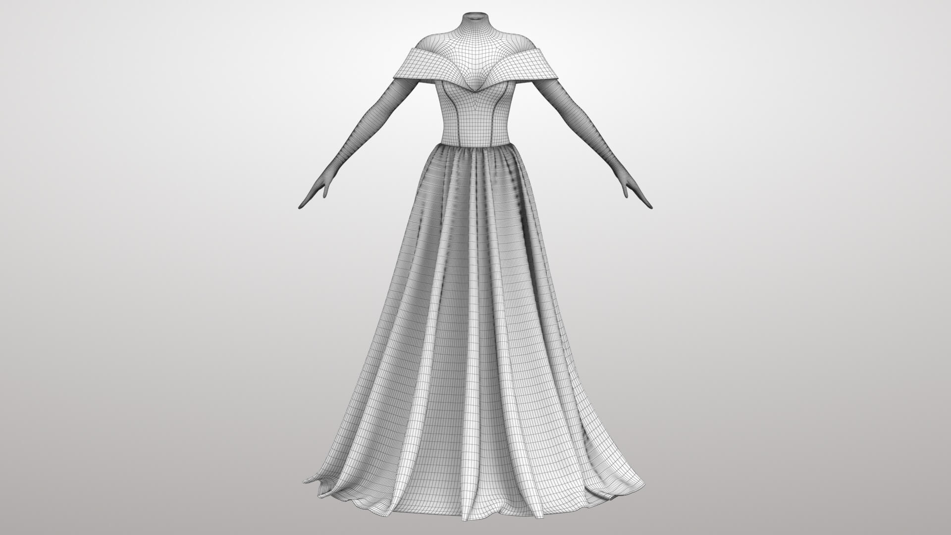 Green Dress 3D Model