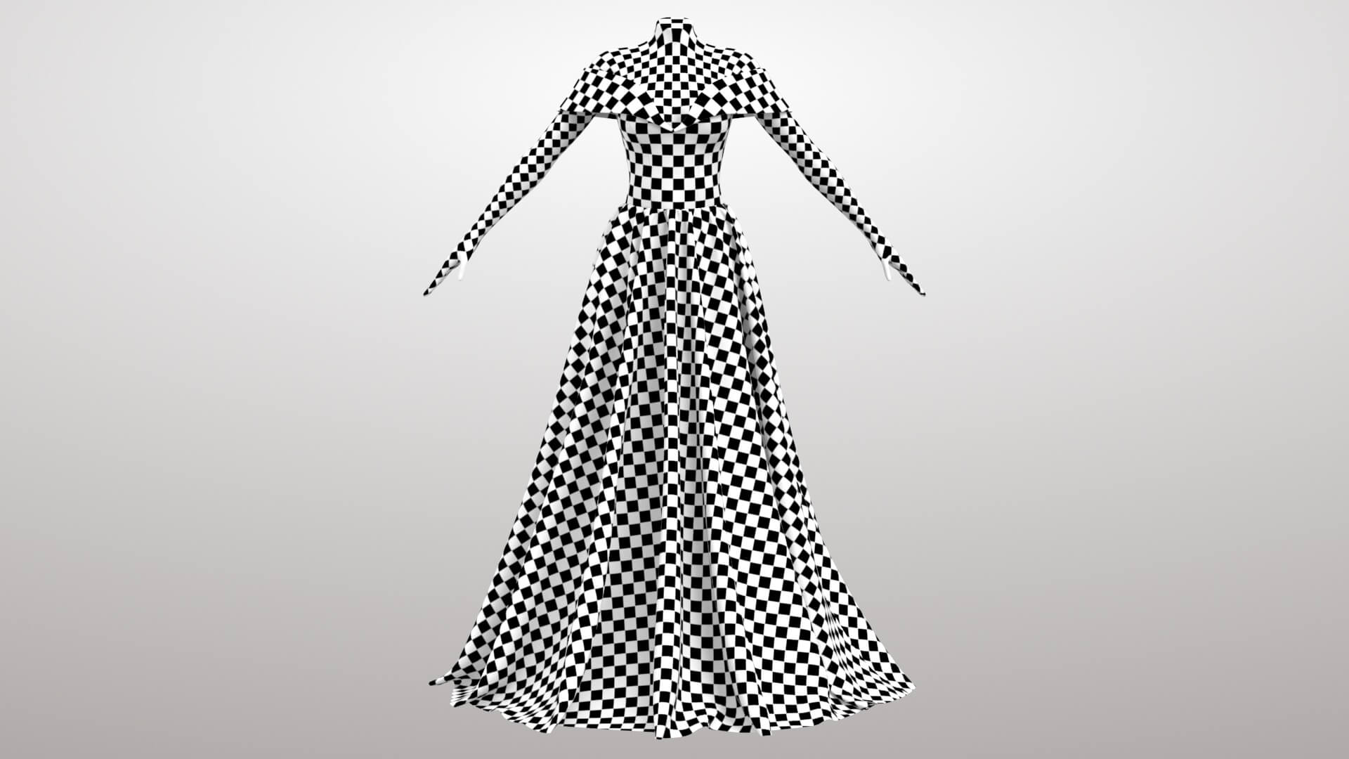 Green Dress 3D Model