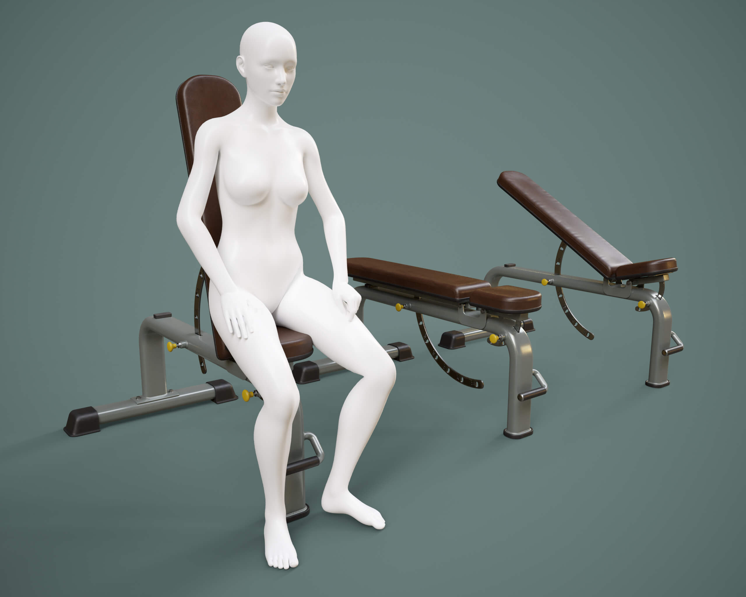 Gym Equipment Set 01v Daz Content