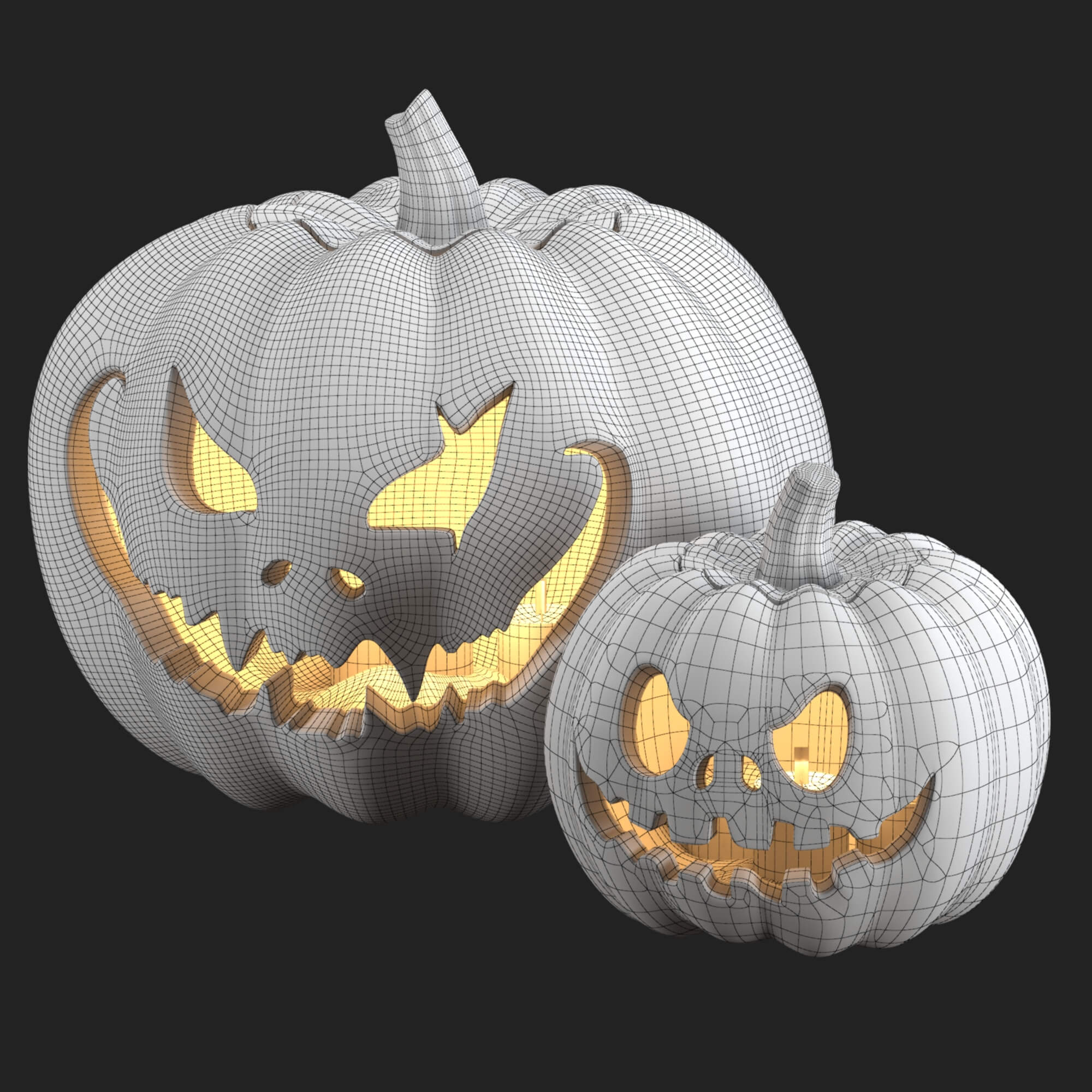 Halloween Pumpkins Props Daz Content