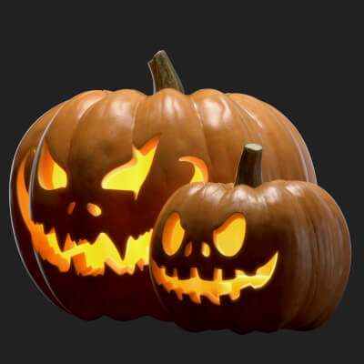 Halloween Pumpkins Props