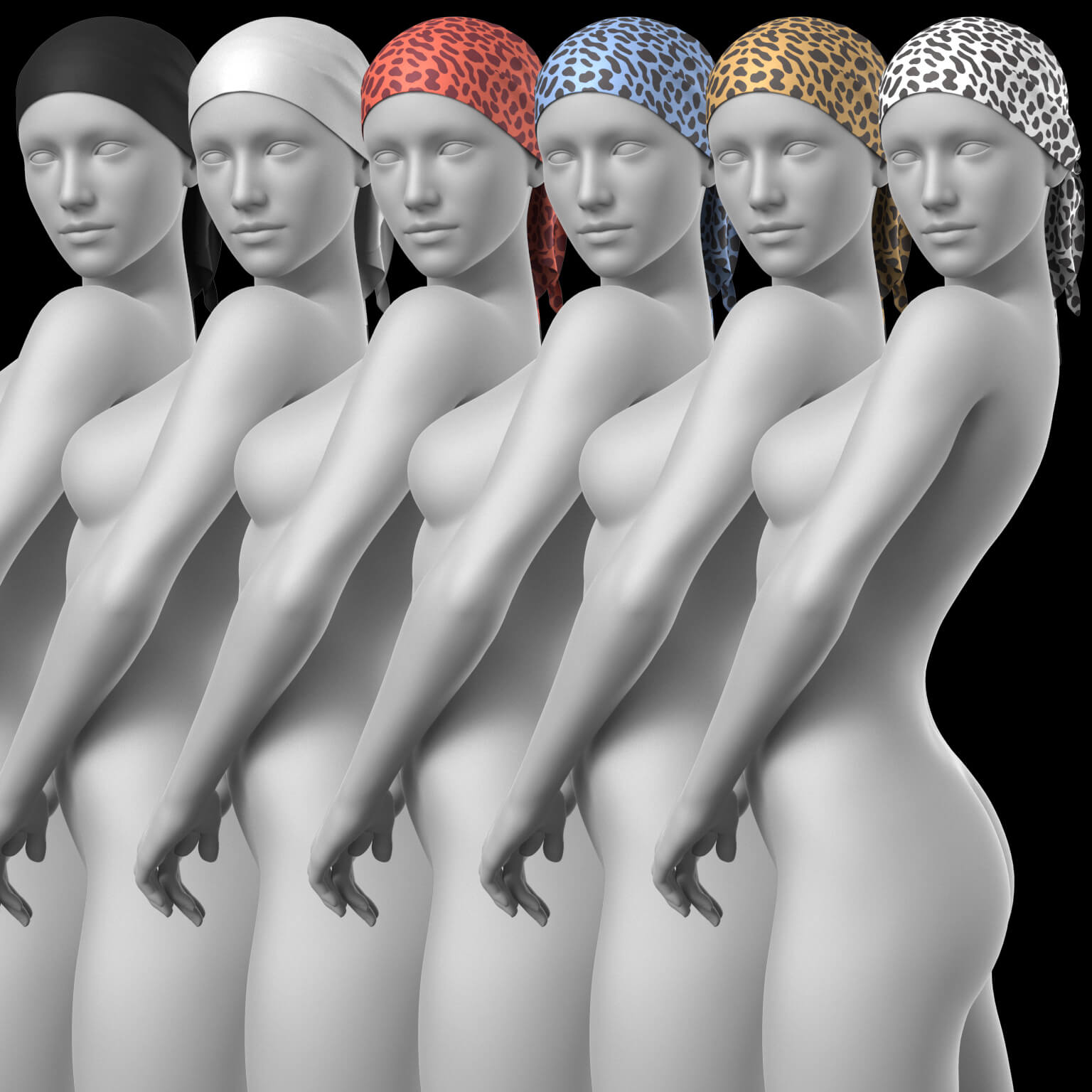 Headscarf Bandana G8 Female Daz Content