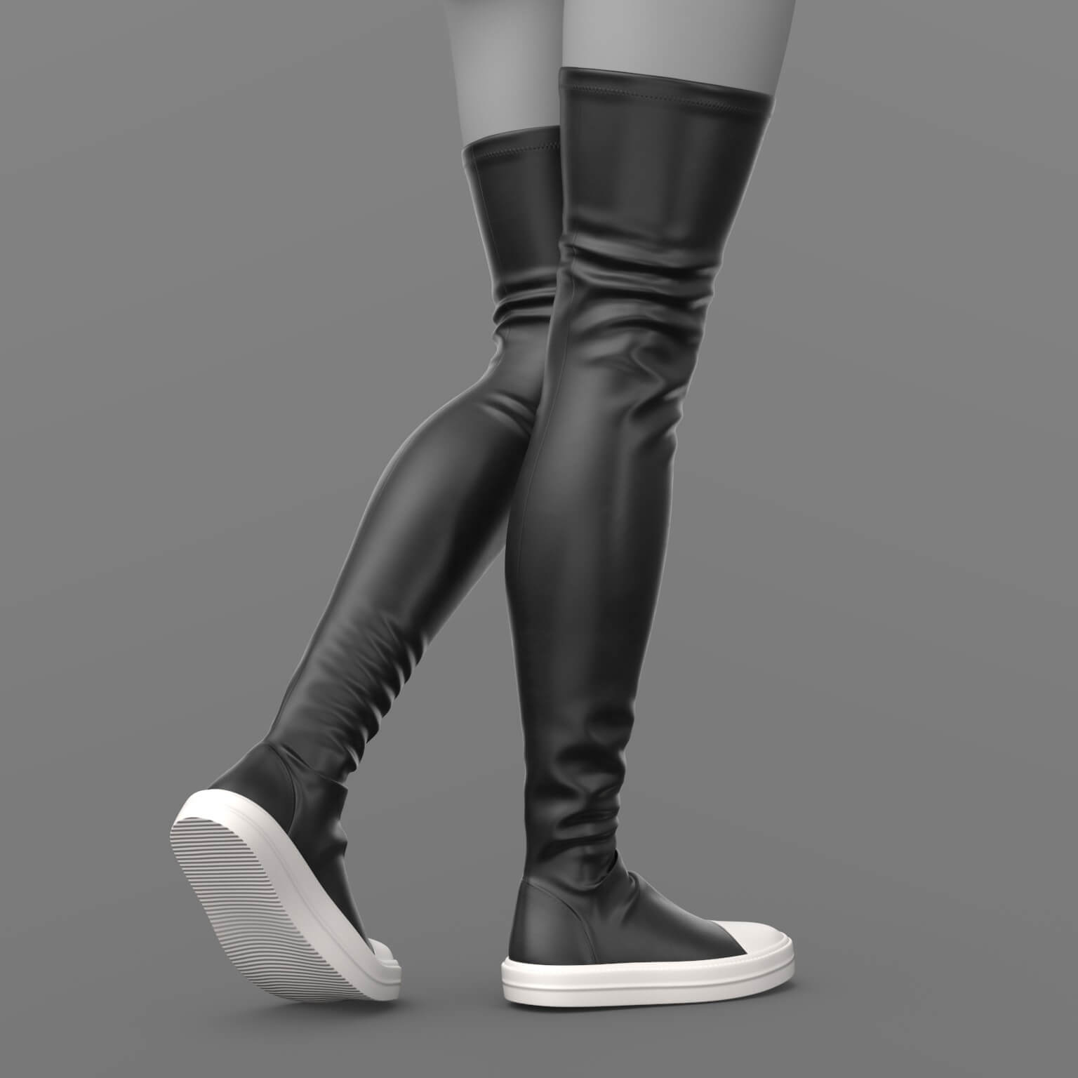 Knitted Dress and High Boots 3v G8 Female Daz Content
