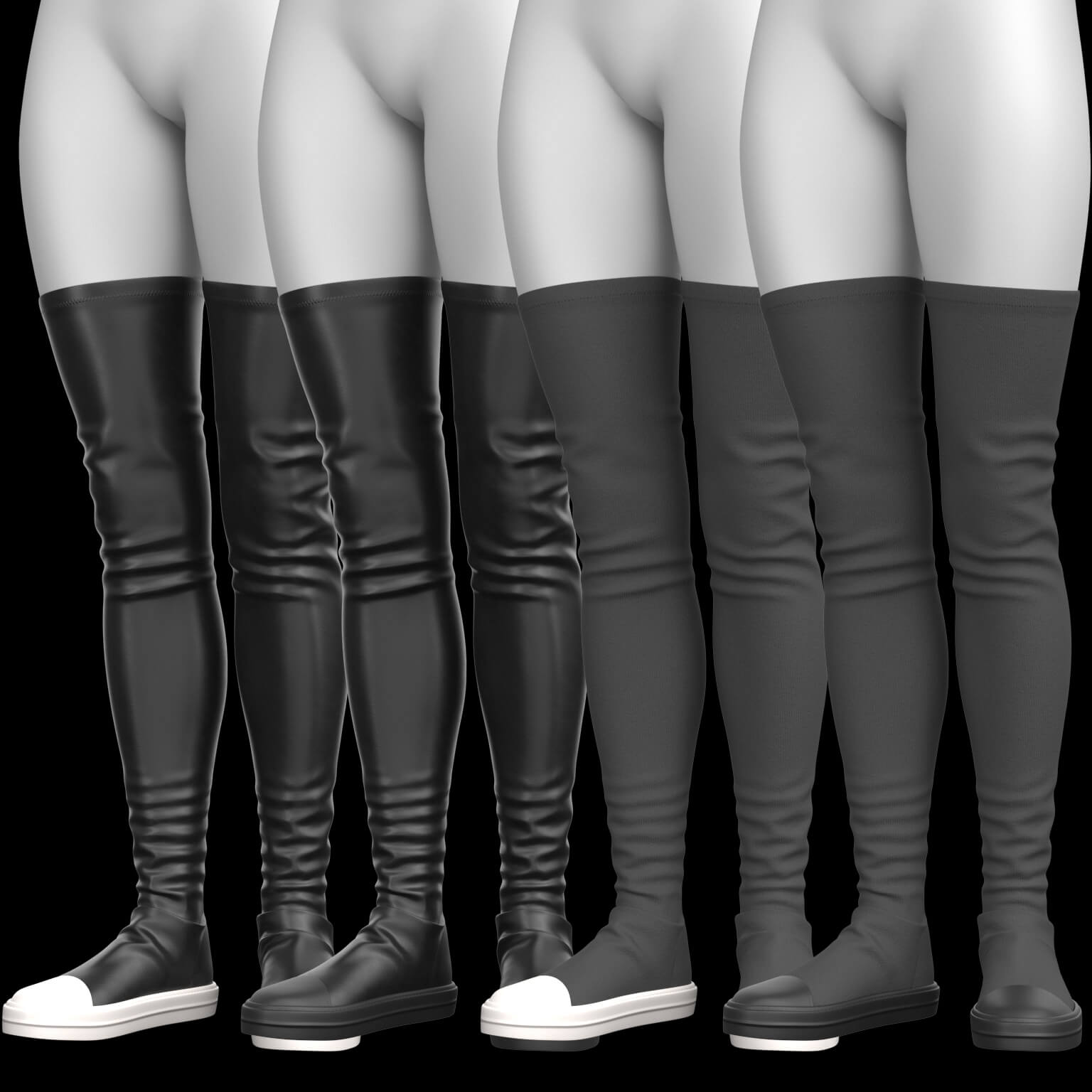 High Boots 3v G8 Female Daz Content