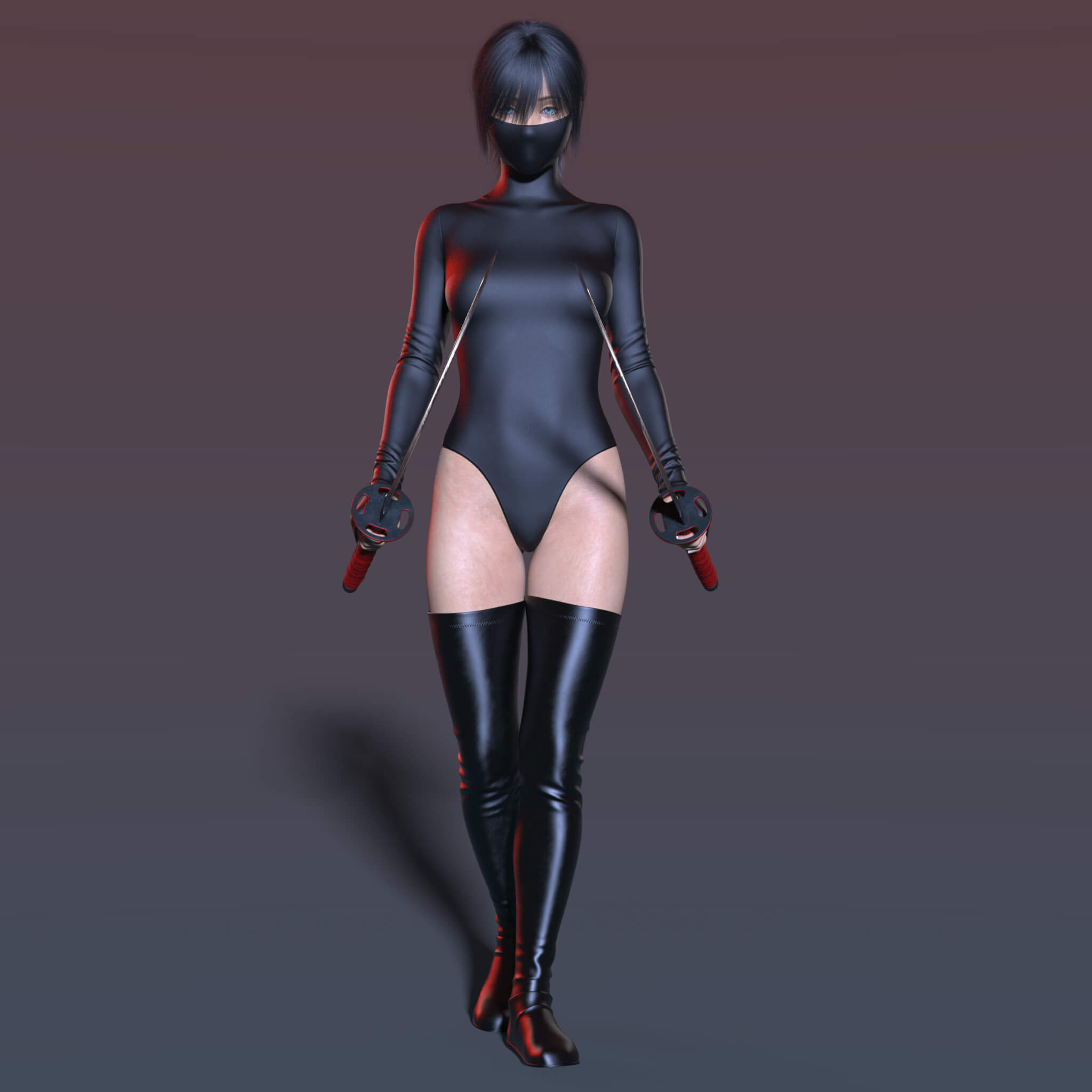 High Boots 4v Body Katana G8 Daz Content