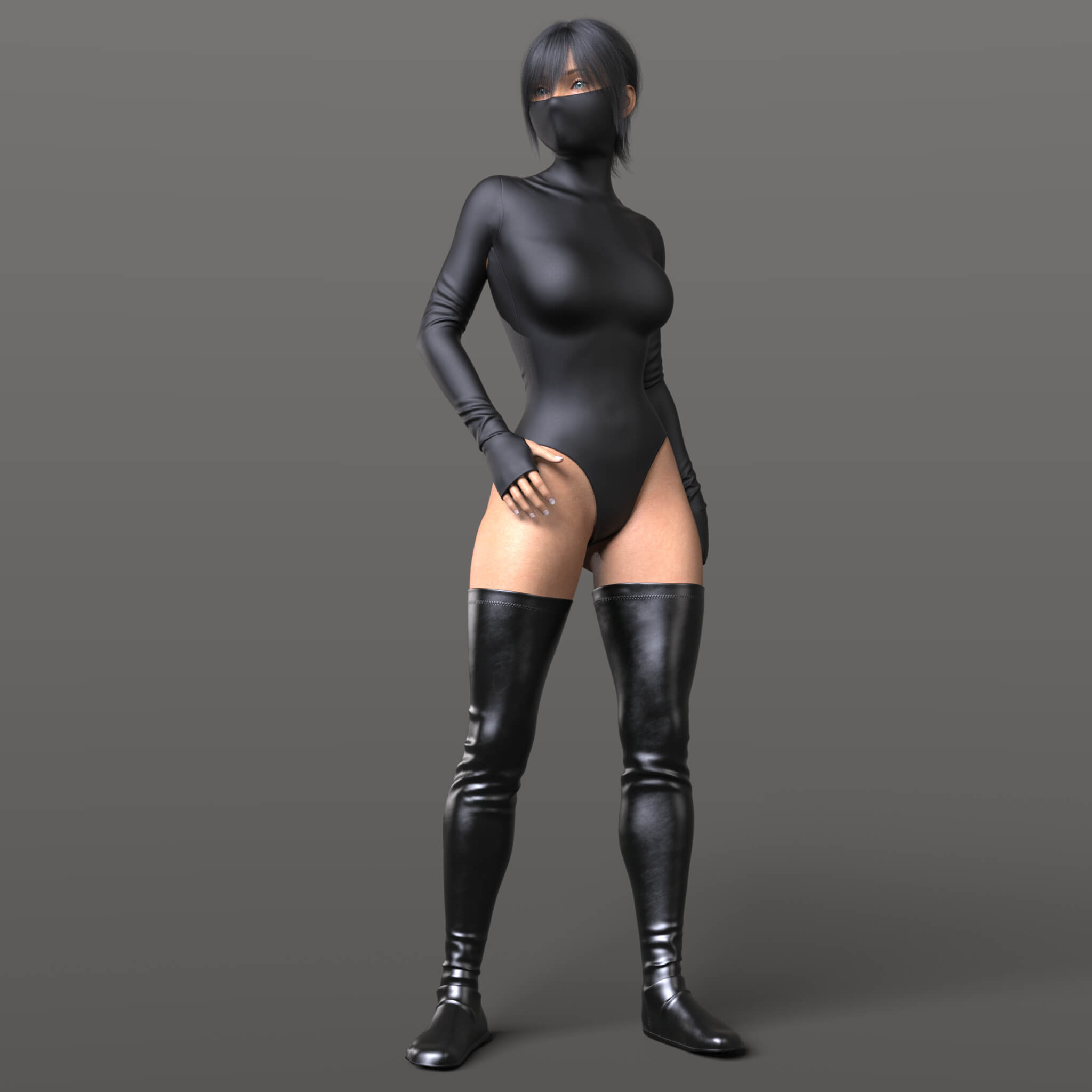 High Boots 4v Body Katana G8 Daz Content