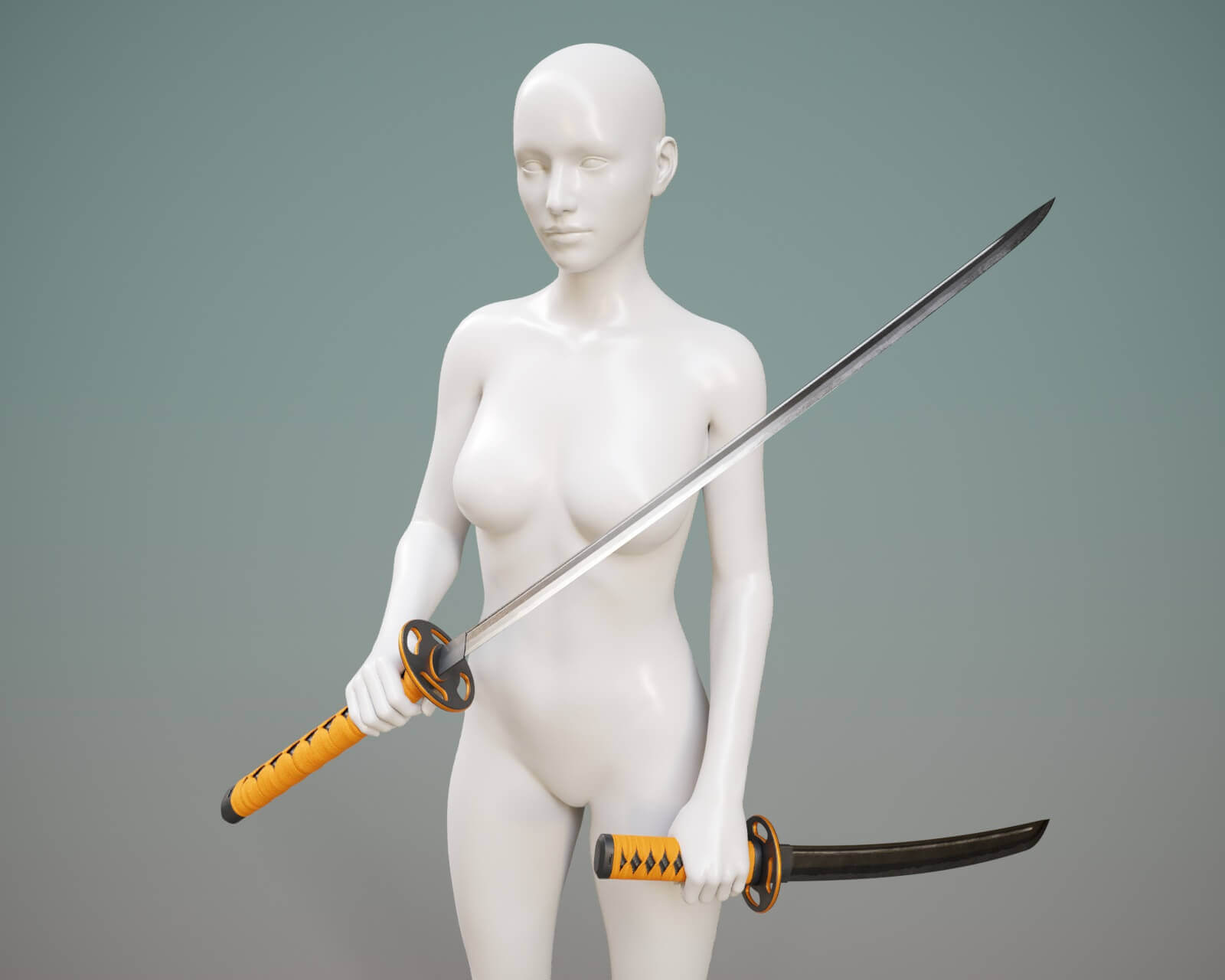 High Boots 4v Body Katana G8 Daz Content
